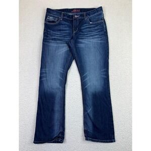 Cinch Ada Jeans Womens 34x29 Blue Mid Rise Bootcut Western Stretch Denim Pants